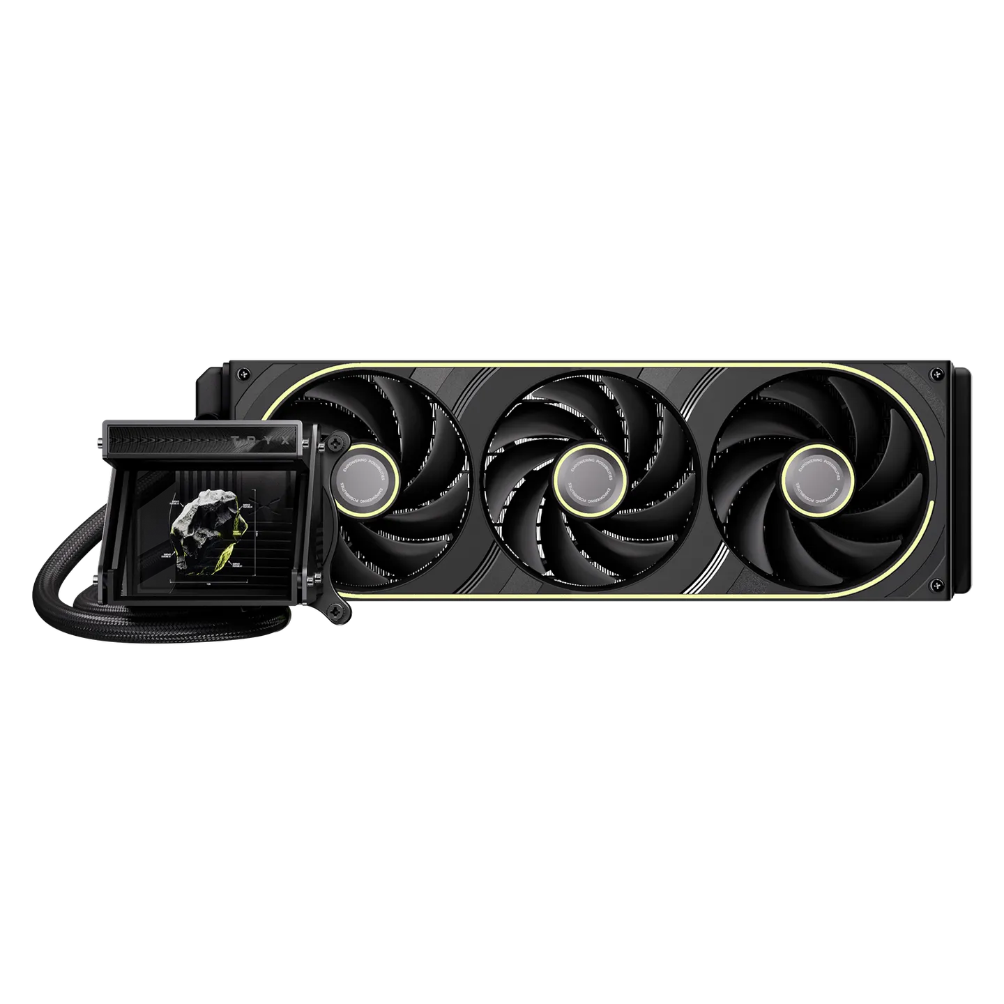 TRYX HOLO ARGB 360 Black dissipatore a liquido AIO con effetto visivo olografico