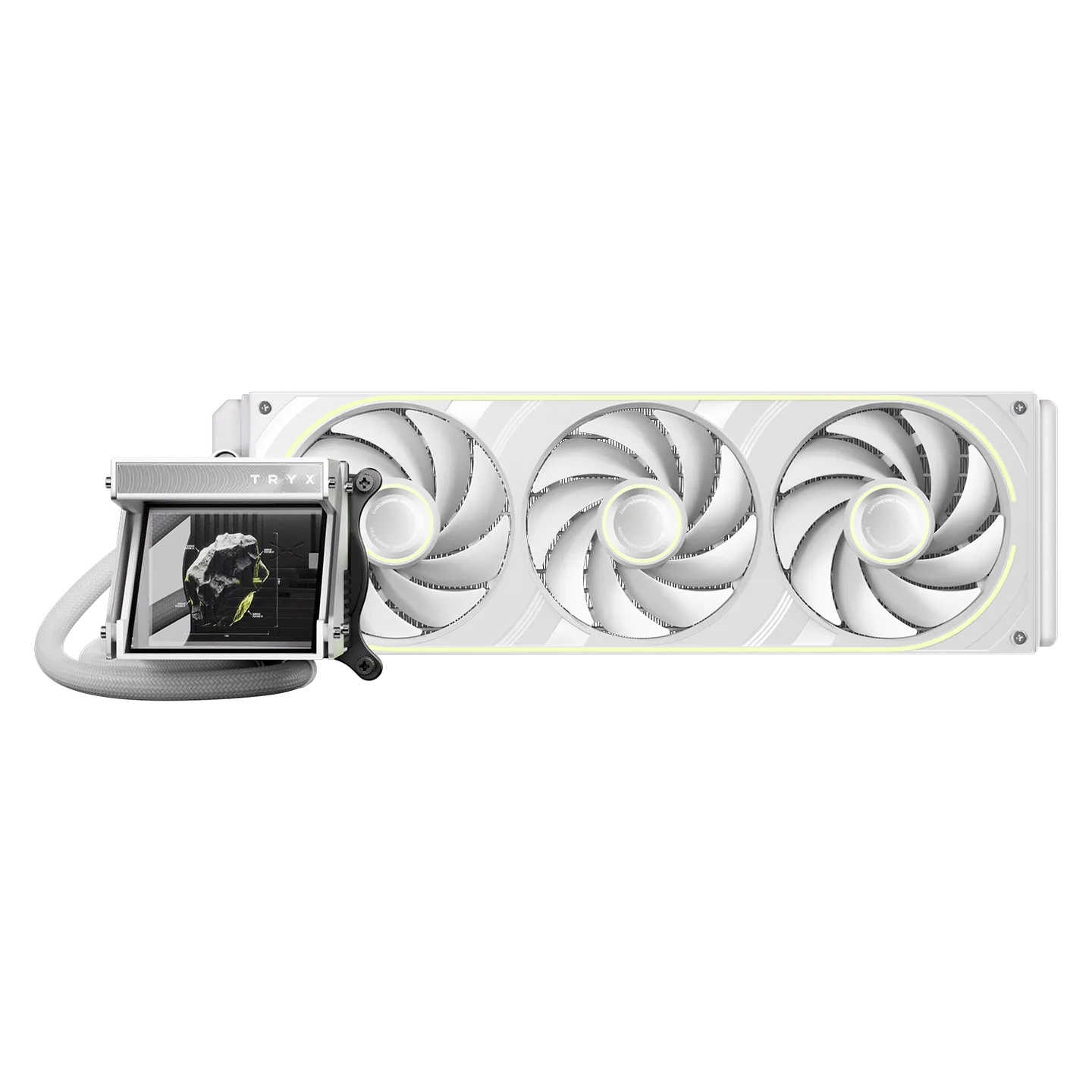 TRYX HOLO ARGB 360 White dissipatore a liquido AIO con effetto visivo olografico