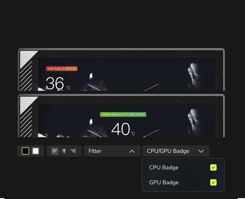 Hiển thị thẻ GPU/CPU